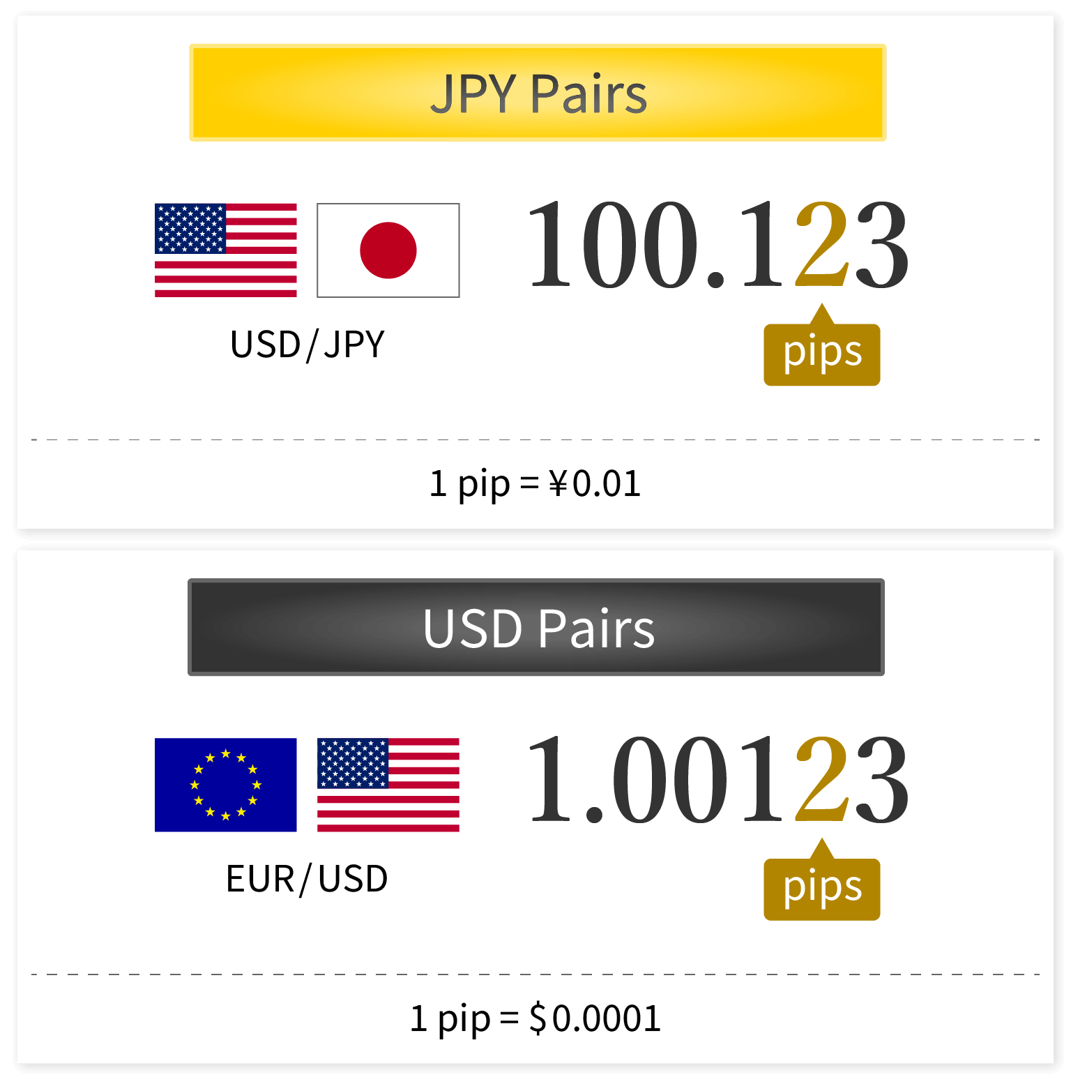 ピップスの通貨換算